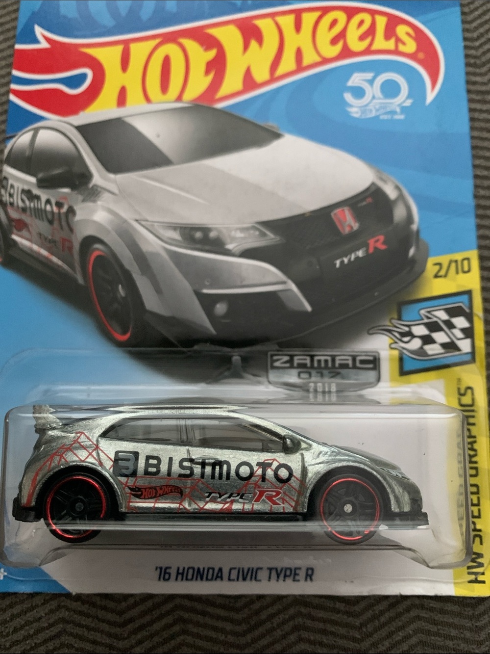 '16 Honda Civic Type R - Silver Hot Wheels
